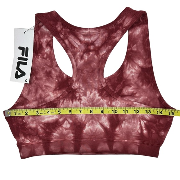 FILA Women’s Dark Raspberry Dream Cotton Light Support Sports Bra Size M L XL - Picture 6 of 10